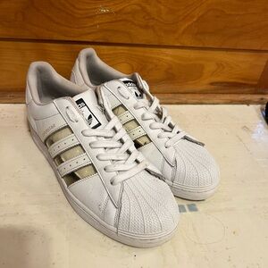 Adidas White Superstar Shoes
